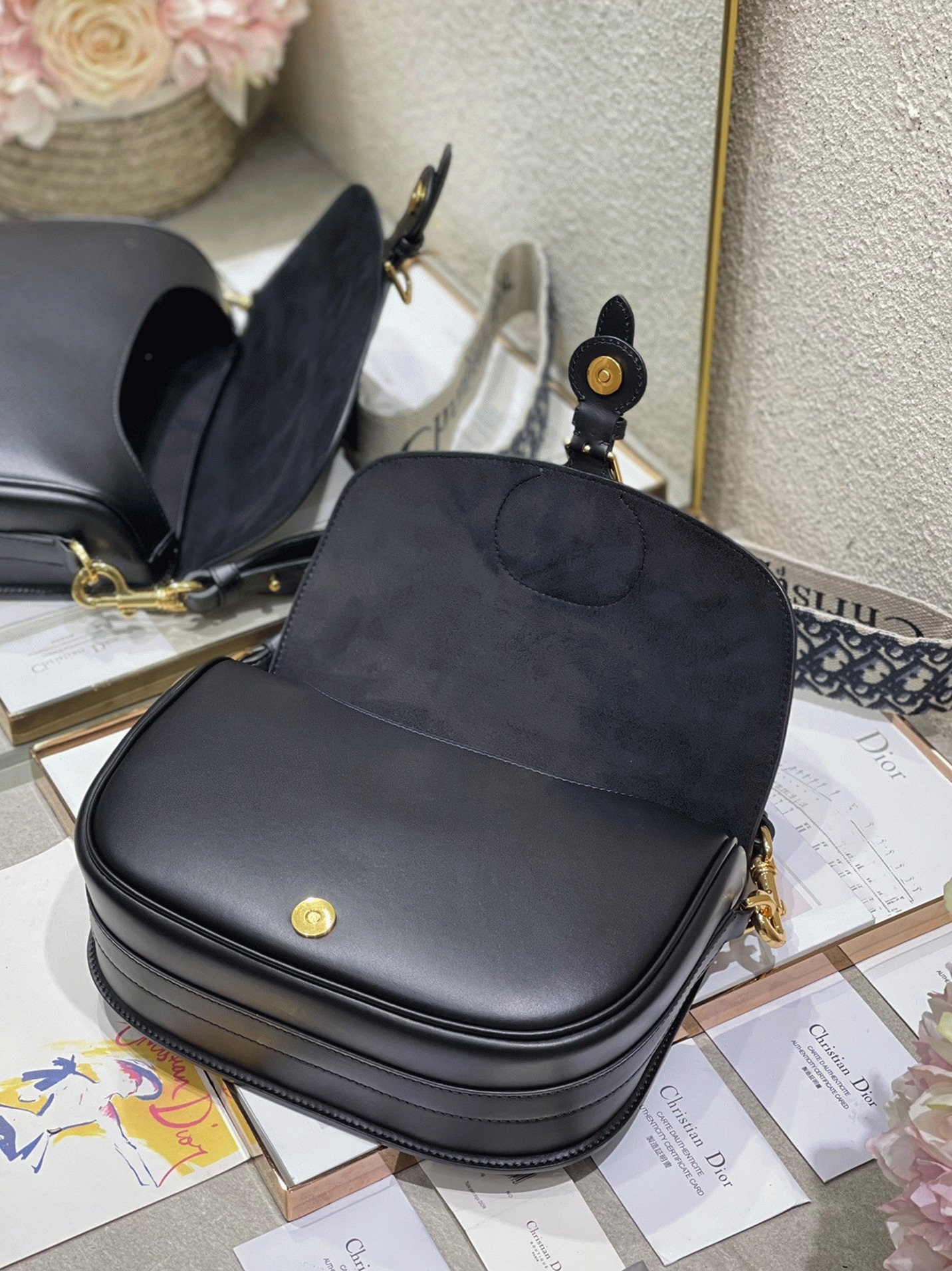 D10r Bobby Large Bag Fake in Black