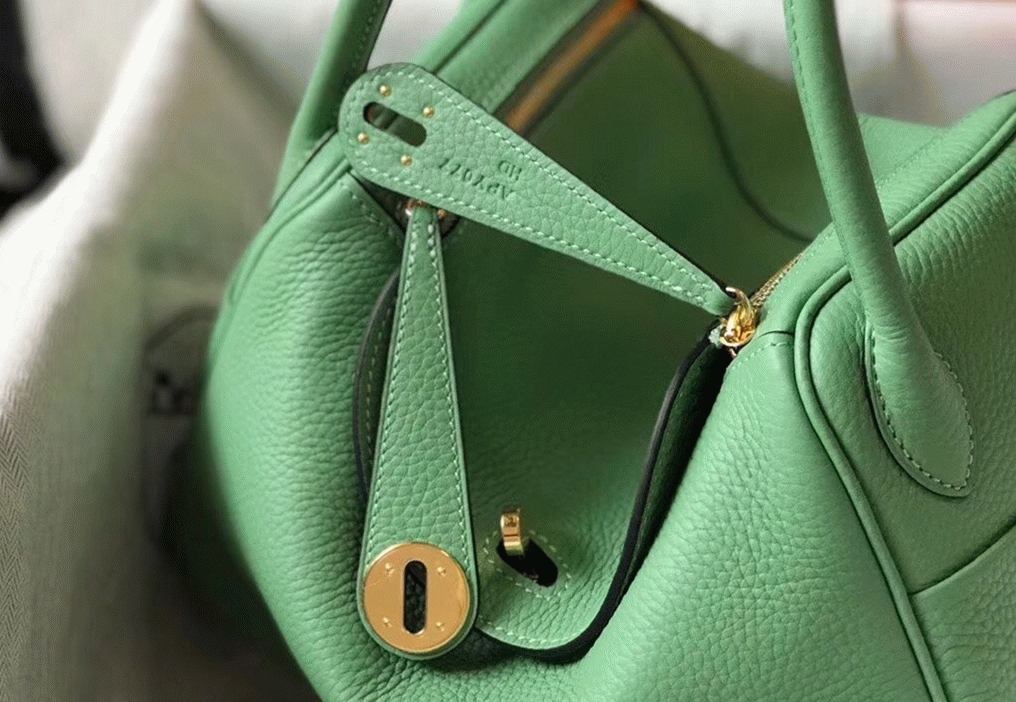 Fake H**me5 Lindy bag 26cm in vert criquet