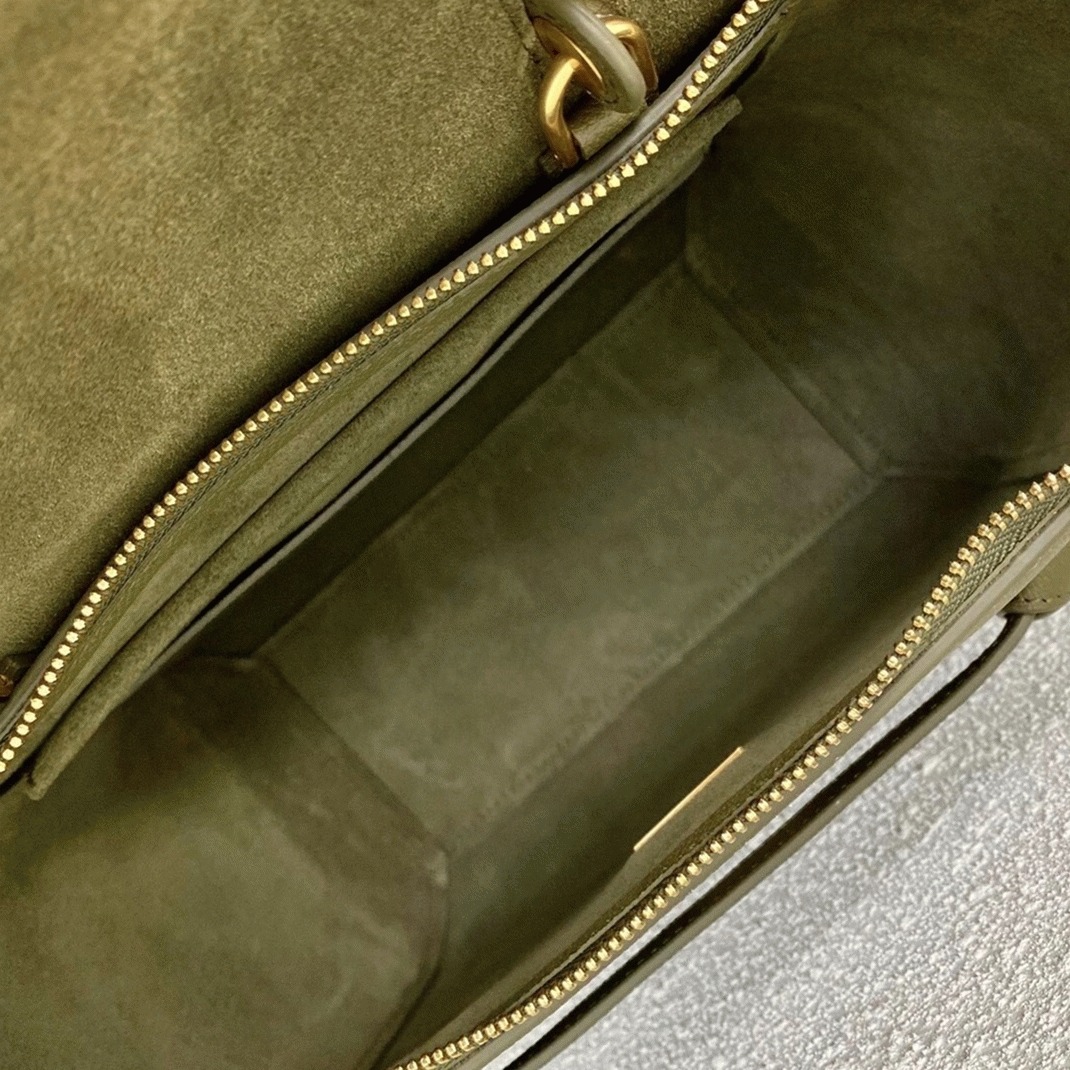 Ce1i*e Micro Belt Bag Replica in Dark Olive