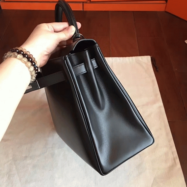 So Black Imitation H**me5 Kelly Retourne 32cm French Style Bag