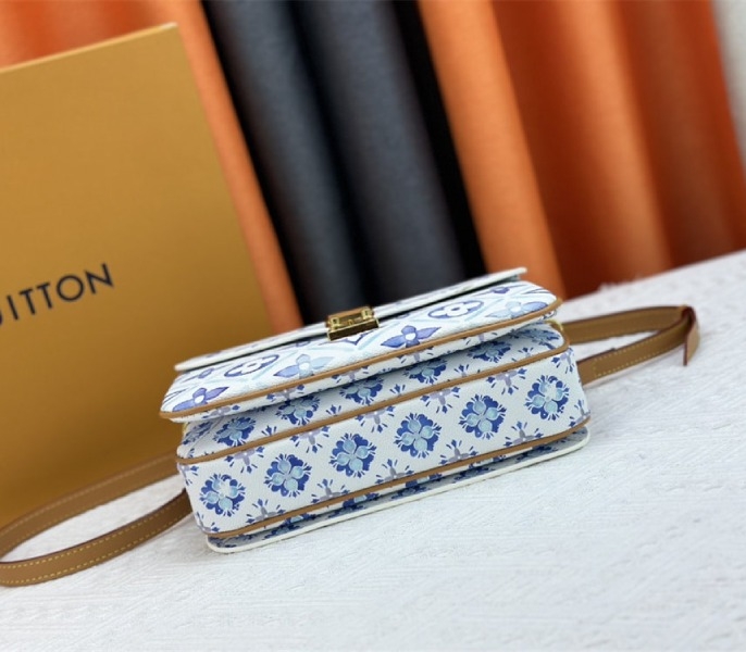 L0vis Vvtt0n LV By The Pool Monogram Tiles Canvas Metis Handbag In Lagoon Blue