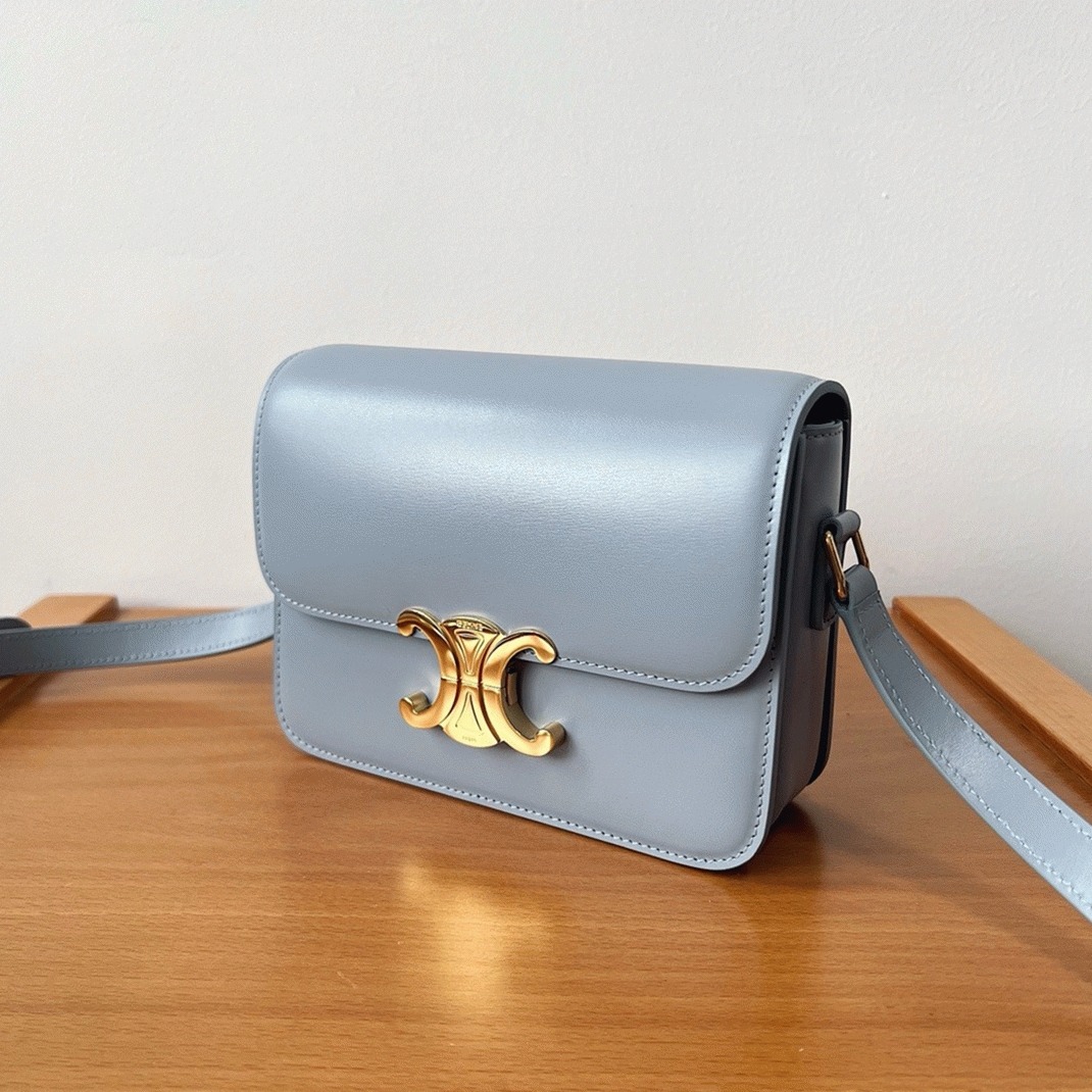Top Quality Replica Ce1i*e Triomphe Teen Bag In Pale Blue