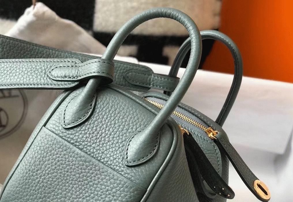 Best replica H**me5 Lindy Mini handbag in vert amande