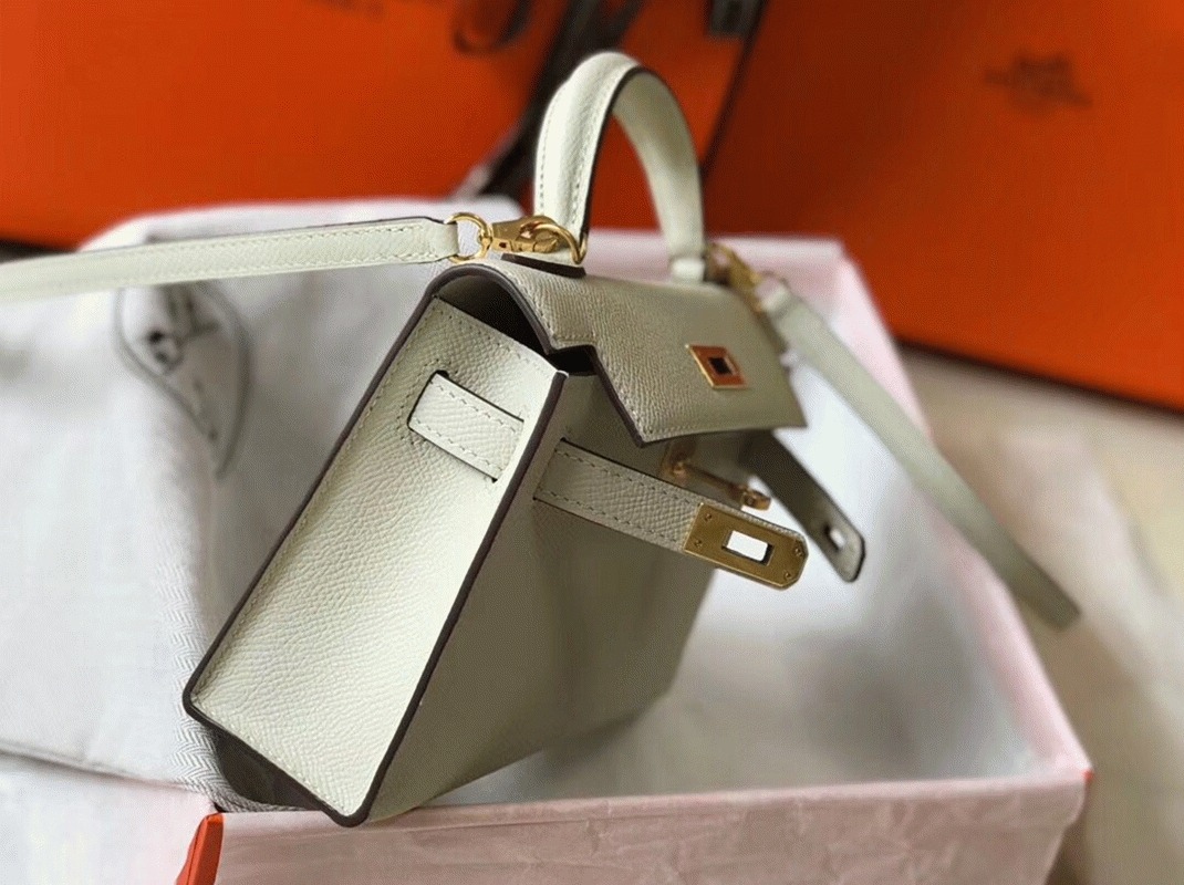 H**me5 Kelly Mini II Bag Replica in White