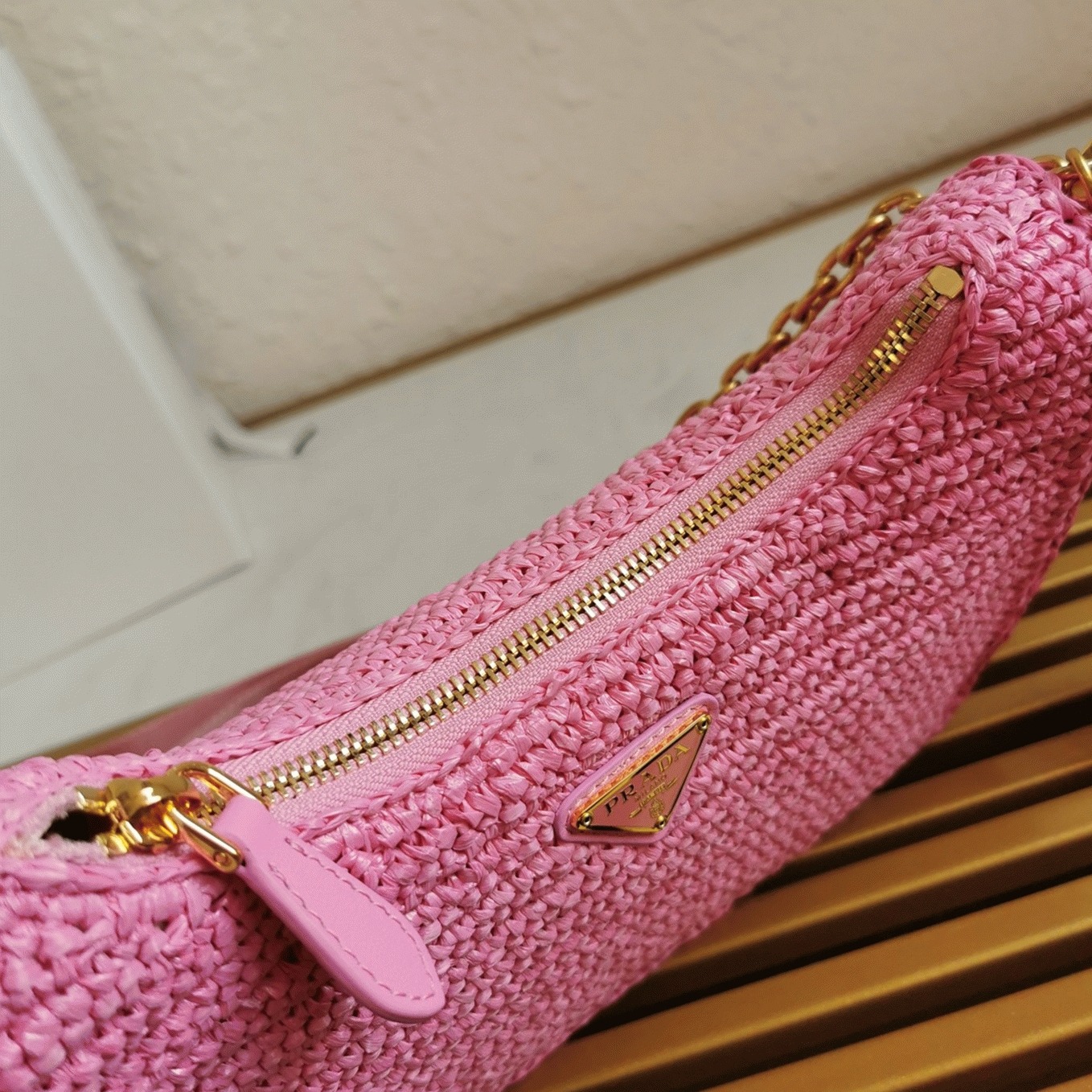 Pra*a Re-Edition Shoulder Bag Imitation in Pink