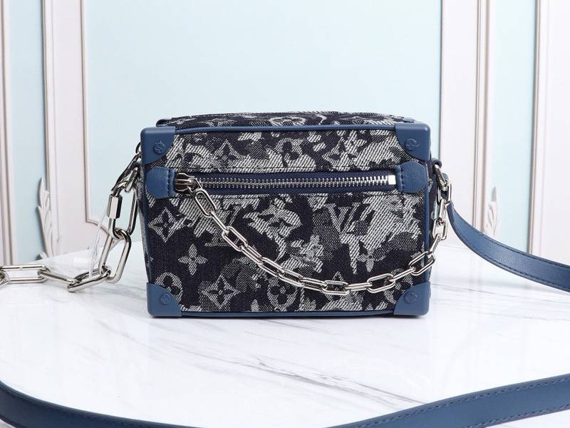 L0vis Vvtt0n Monogram Tapestry Canvas Mini Soft Trunk Bag
