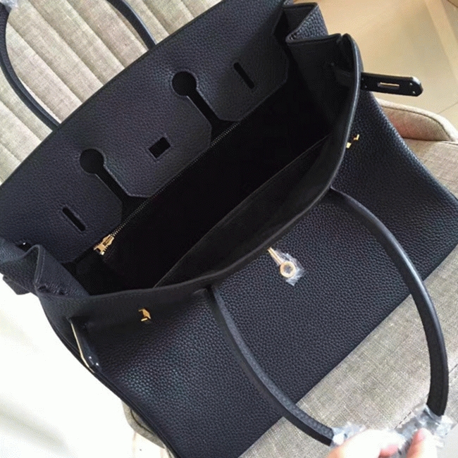 Black Knockoff Designer H**me5 Birkin 35CM Tote
