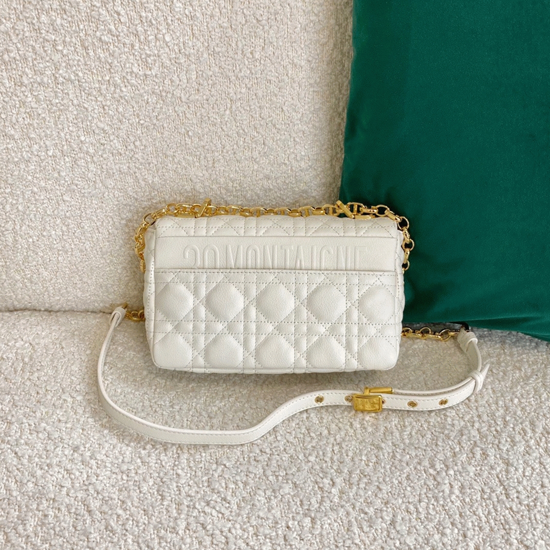 D10r Caro Small Bag Knockoff in White