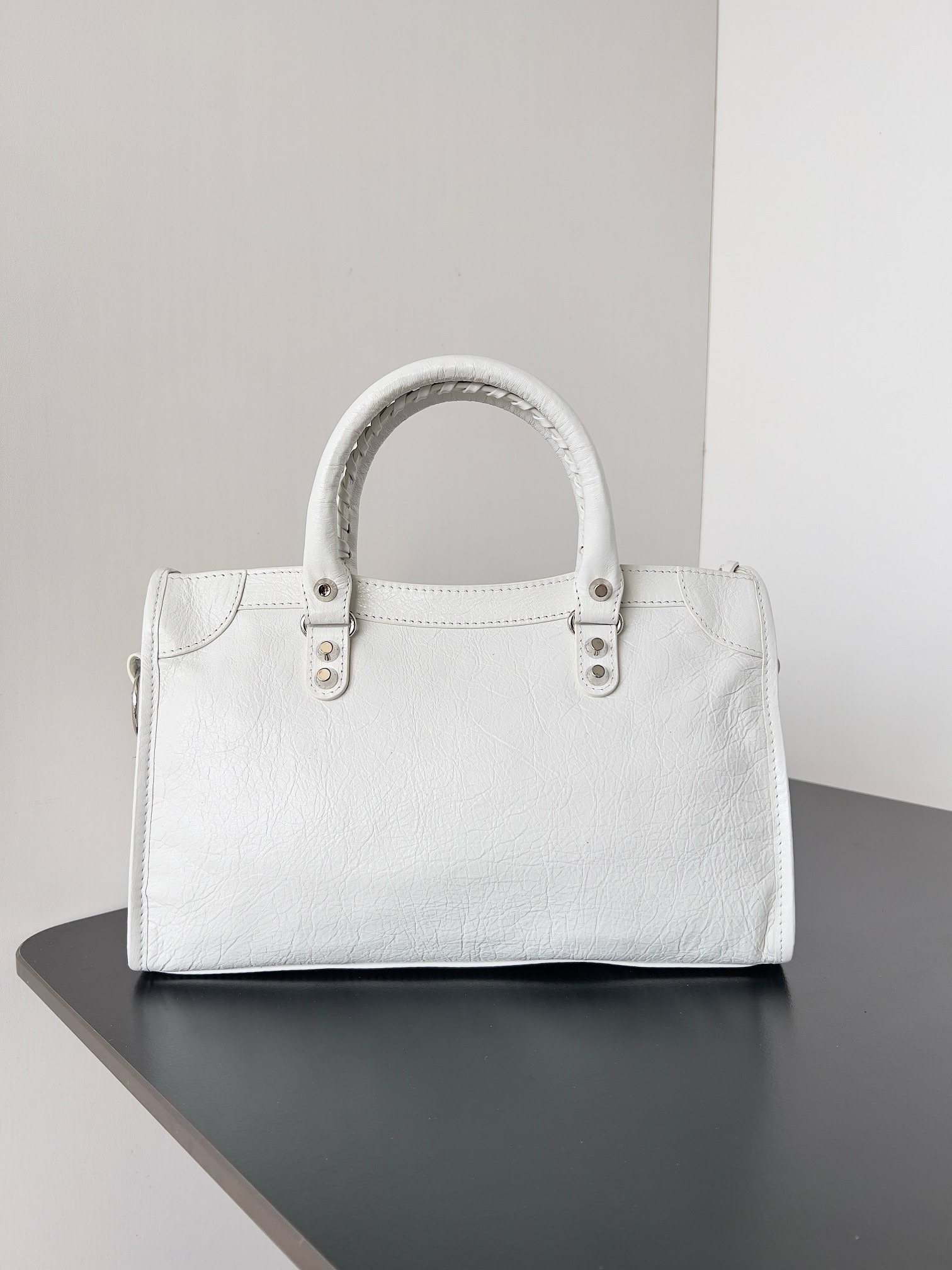 Knockoff Ba1en*iaga Le City Small Bag White Arena Lambskin