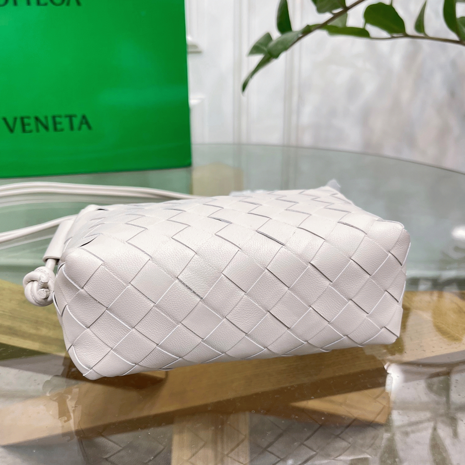 Replica B0tt*ga Ven*ta Loop Mini Bag White