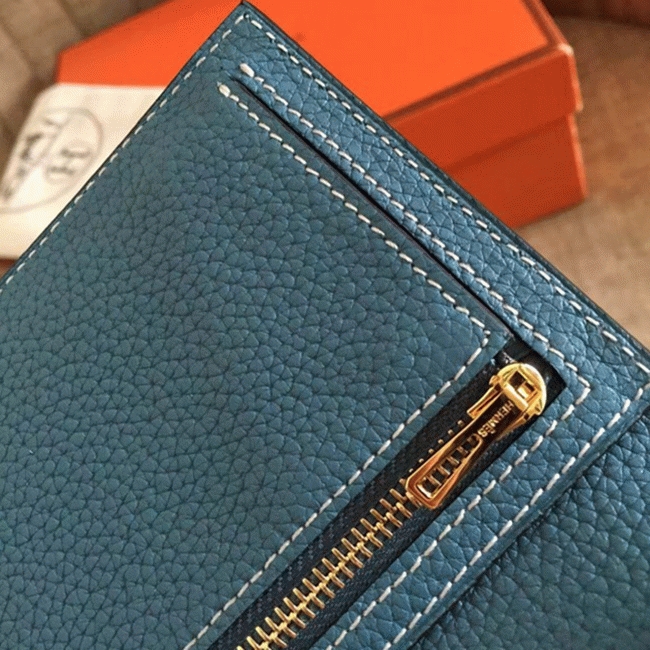 Blue Jean Clemence Knockoff H**me5 Bearn Wallet