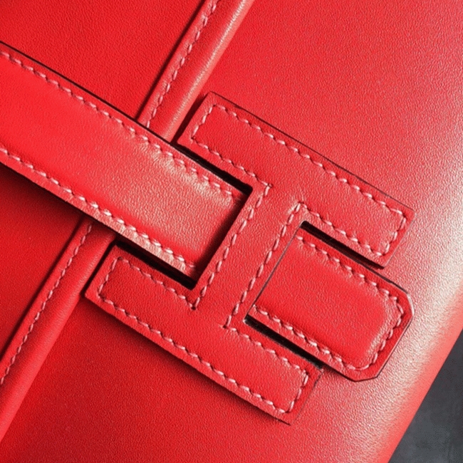 Top quality red replica H**me5 Jige Elan 29 clutch bag