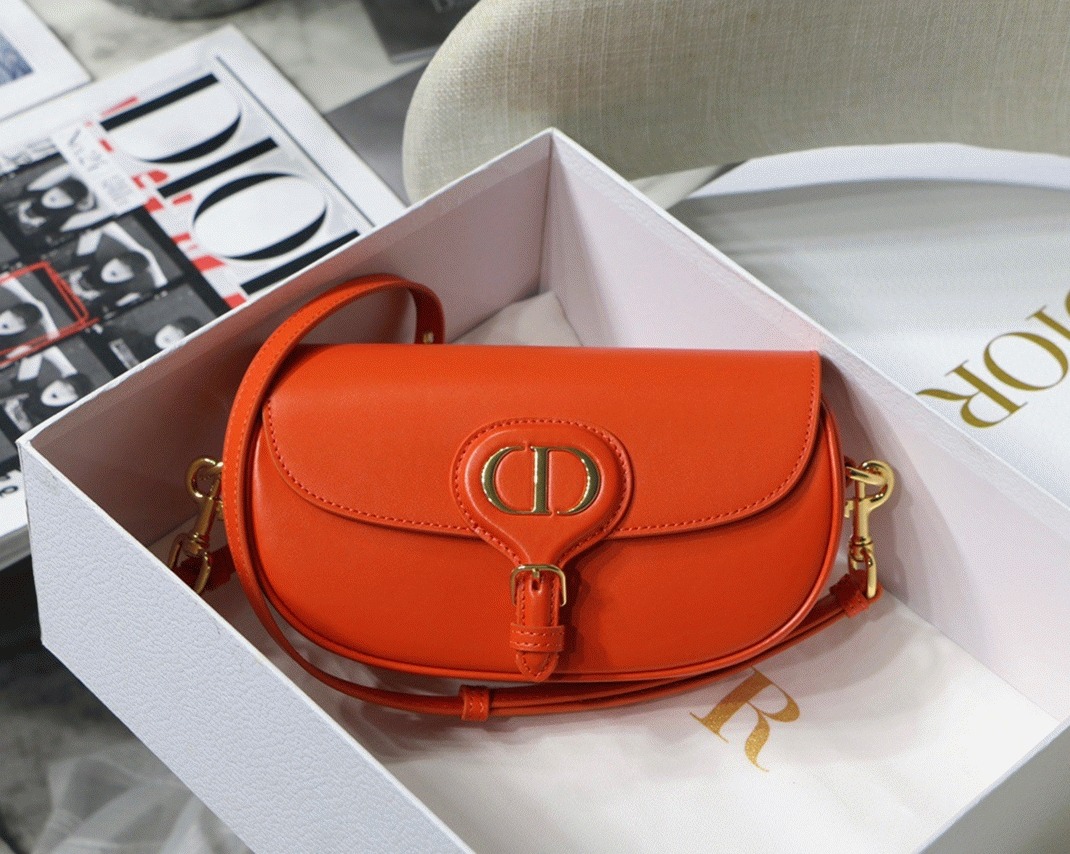 D10r Bobby East-West Bag Replica in Orange