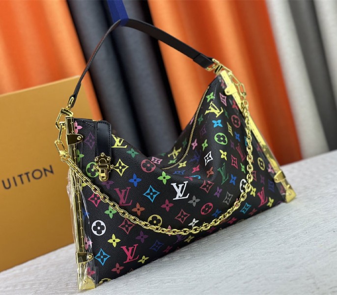 L0vis Vvtt0n X TM Multicolored Lucky Trunk In Black