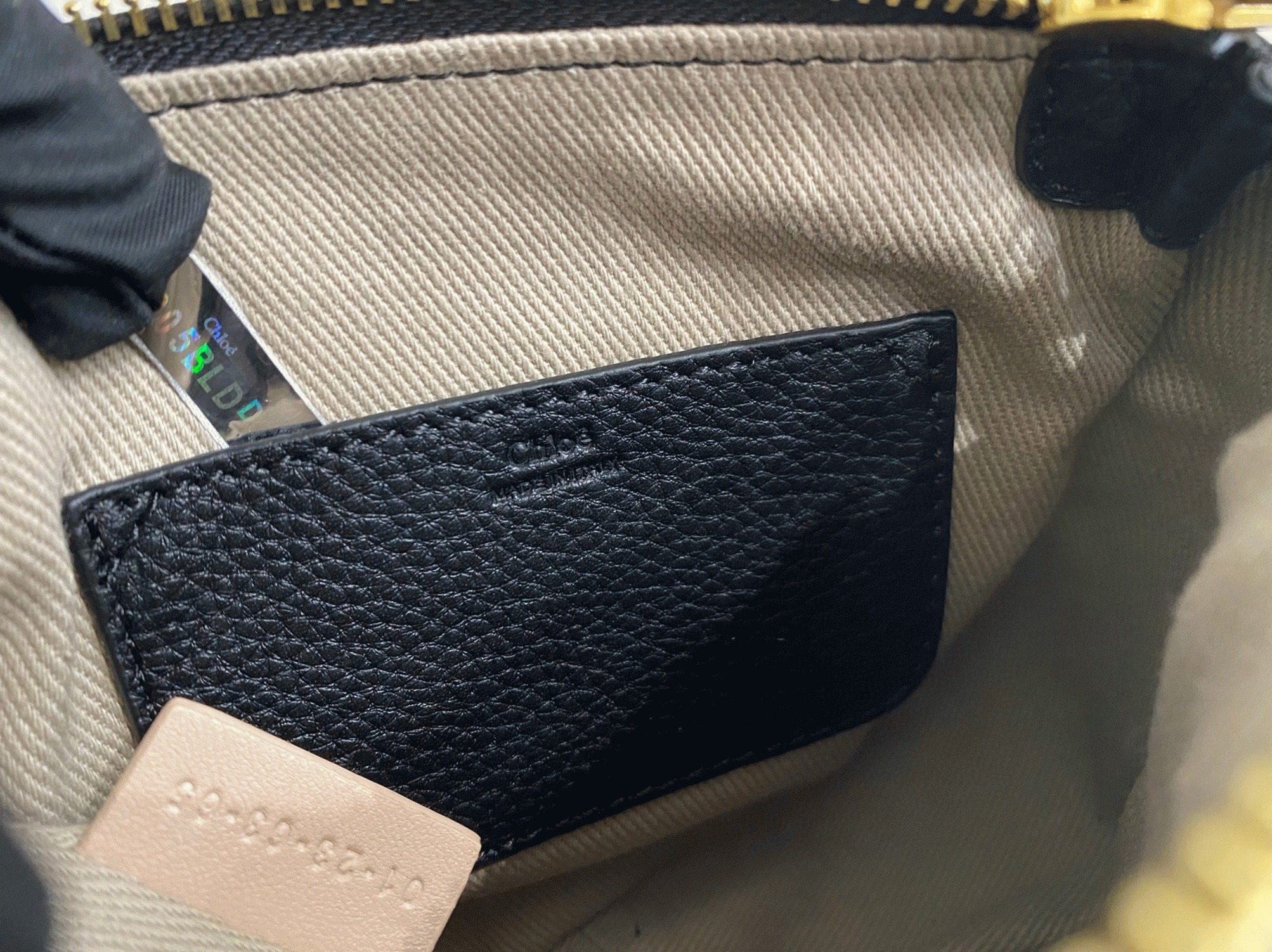top quality knockoff Ch10e marcie mini double carry bag in black grained leather