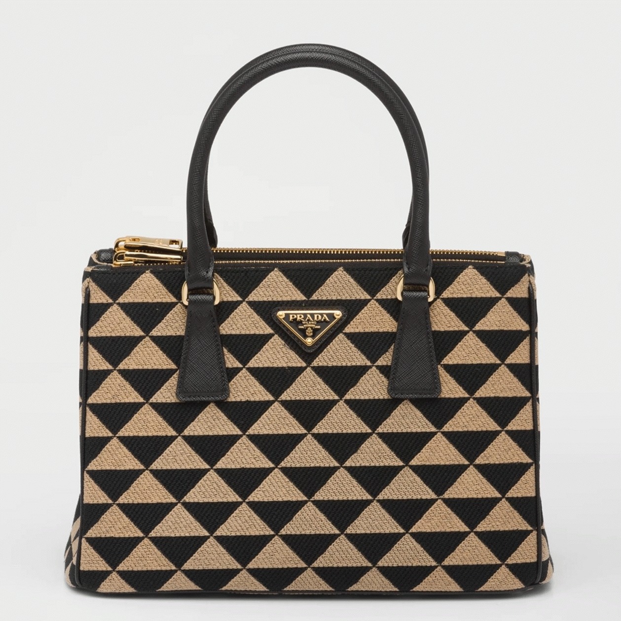 Pra*a Galleria Small Bag Replica in Jacquard Fabric
