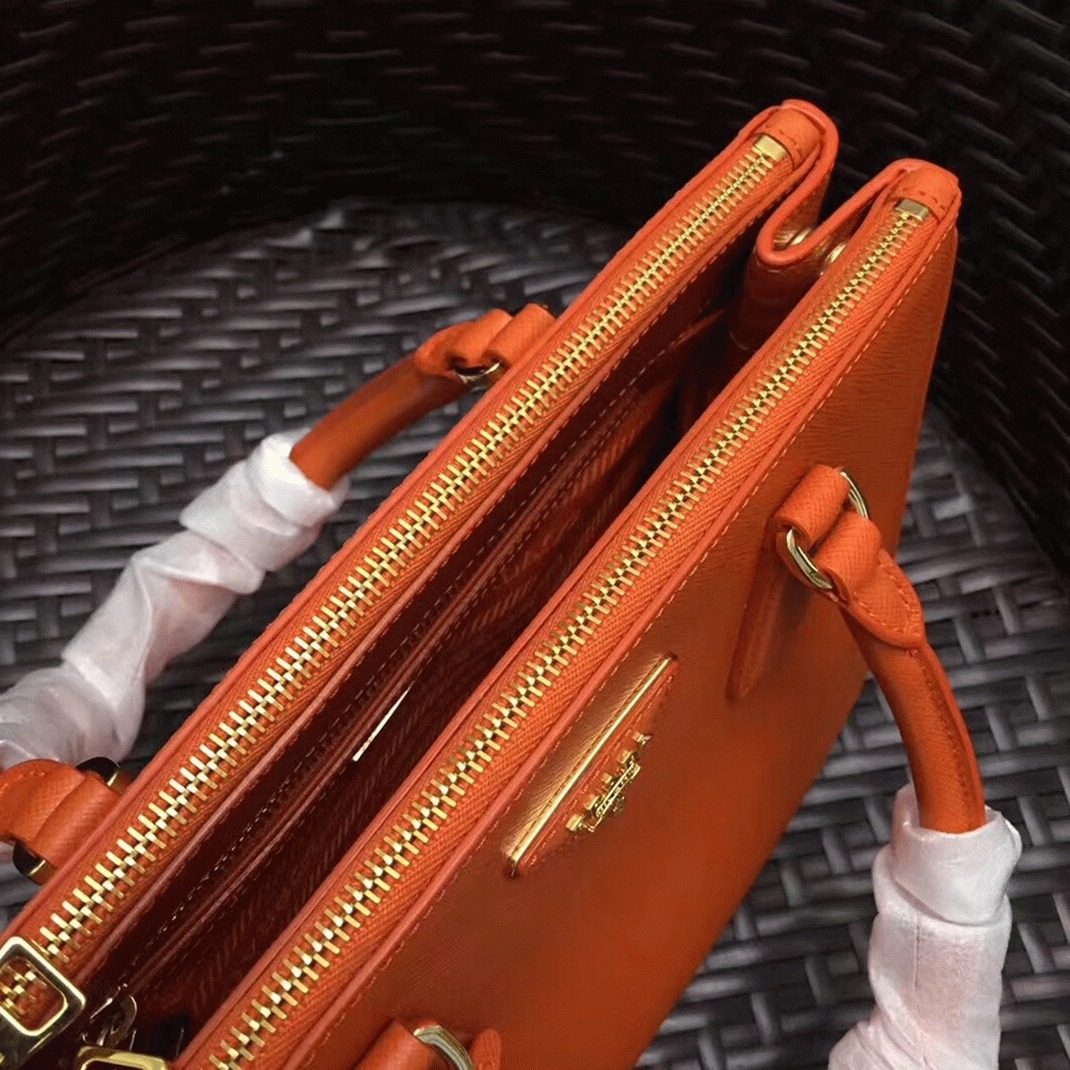 Orange Pra*a Galleria Medium Bag Knockoff