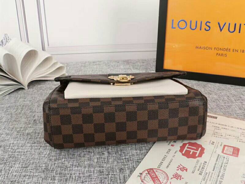 L0vis Vvtt0n Damier Ebene Canvas Vavin PM Bag In Cream