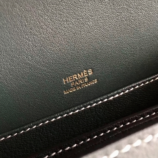 Best Knockoff H**me5 Mini Sac Roulis Handbag Green