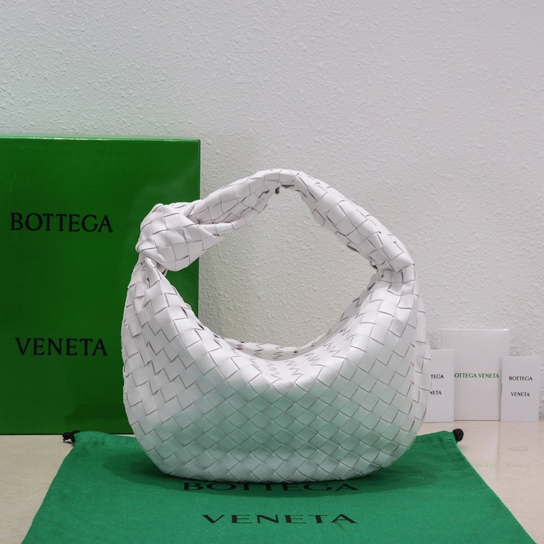 Replica B0tt*ga Ven*ta BV Jodie Teen Bag White
