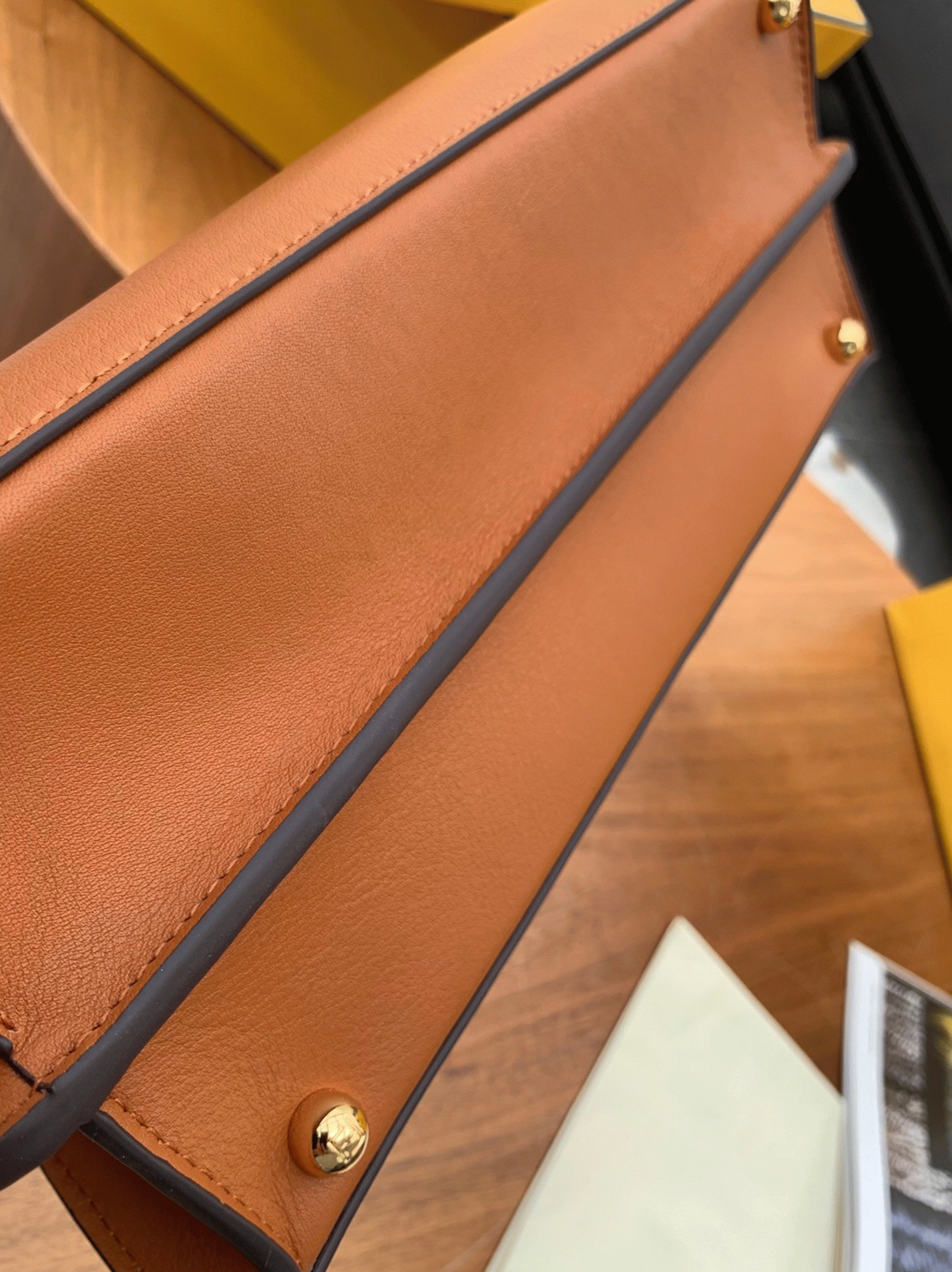 Top Quality Replica F**di Peekaboo ISeeU Medium Bag In Brown Calfskin