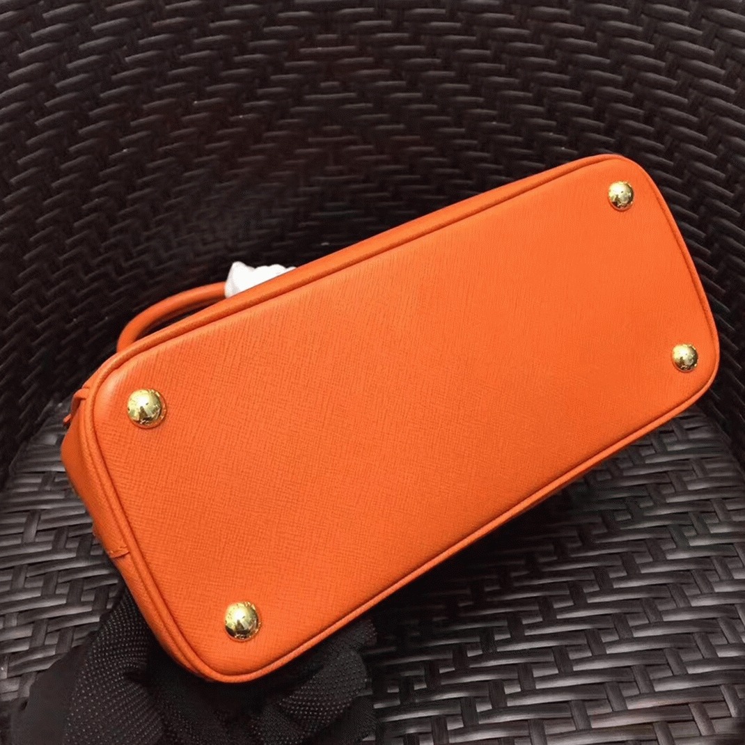 Orange Pra*a Galleria Medium Bag Knockoff