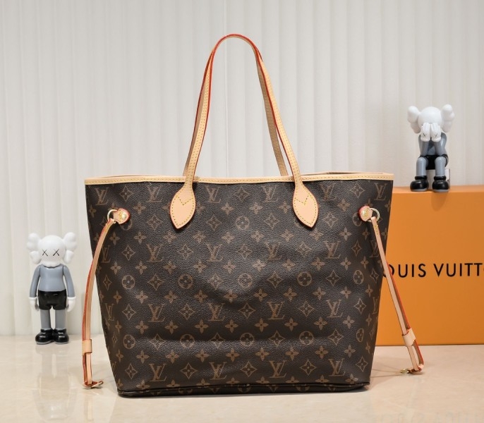 L0vis Vvtt0n Monogram Canvas Neverfull MM Tote In Beige