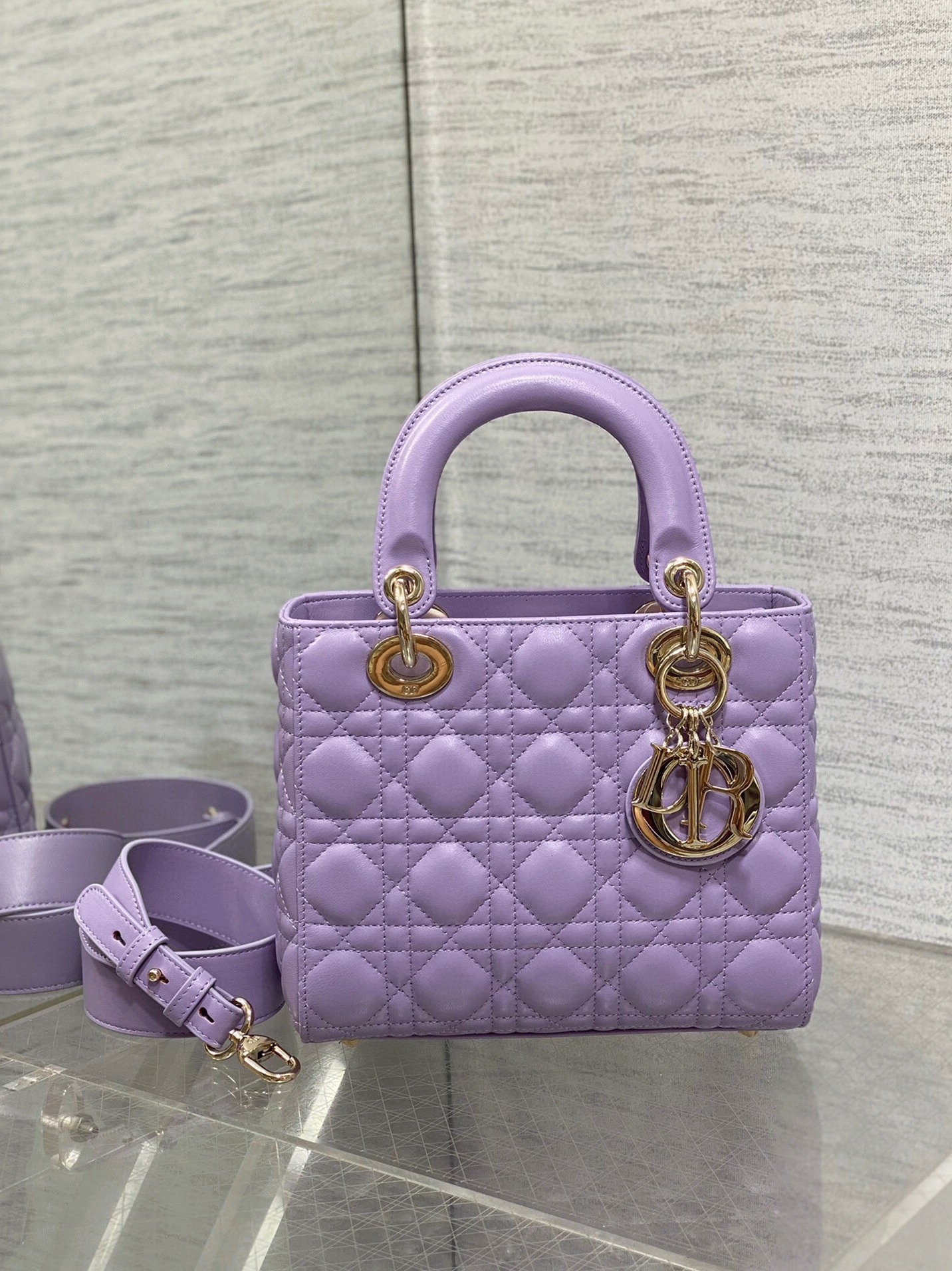 D10r Small Lady D10r My ABCD10r Bag Knockoff in Lilas