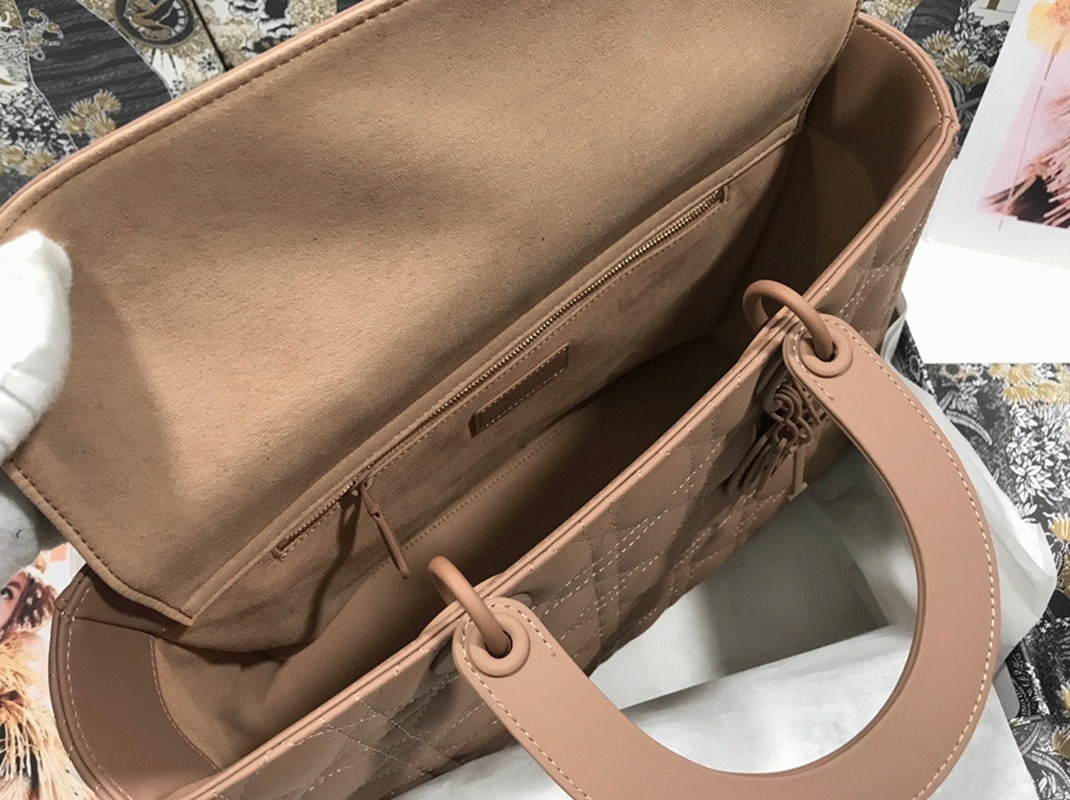 D10r Lady D10r Large Bag Knockoff in Blush