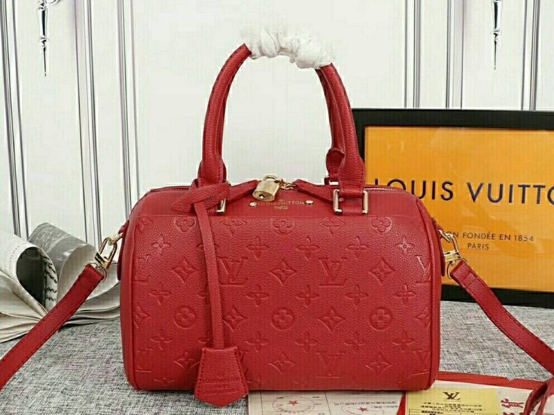 L0vis Vvtt0n Monogram Empreinte Speedy Bandouliere 25 Handbag In Red