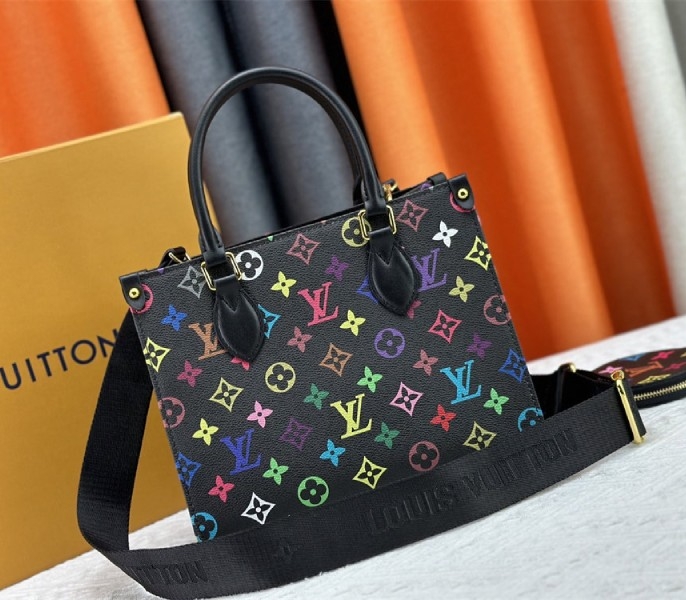 L0vis Vvtt0n X TM Multicolored Onthego PM In Black