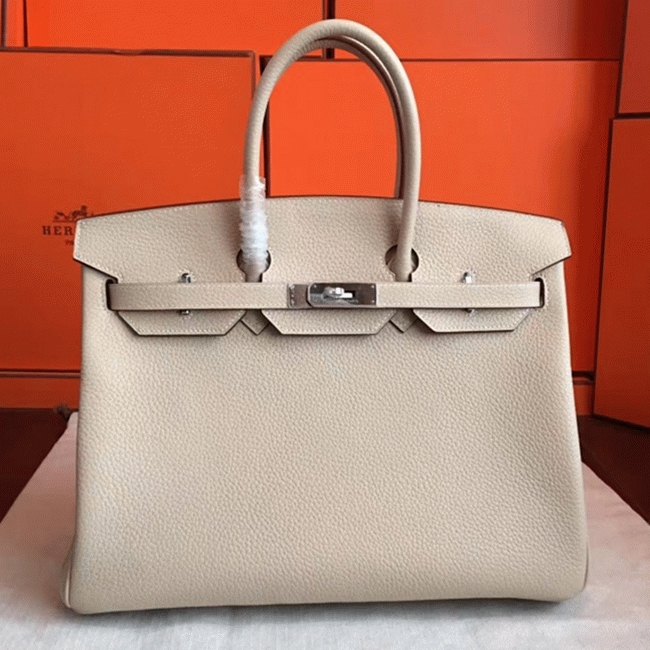 Ivory Replica H**me5 Birkin 35CM Classy Handbag