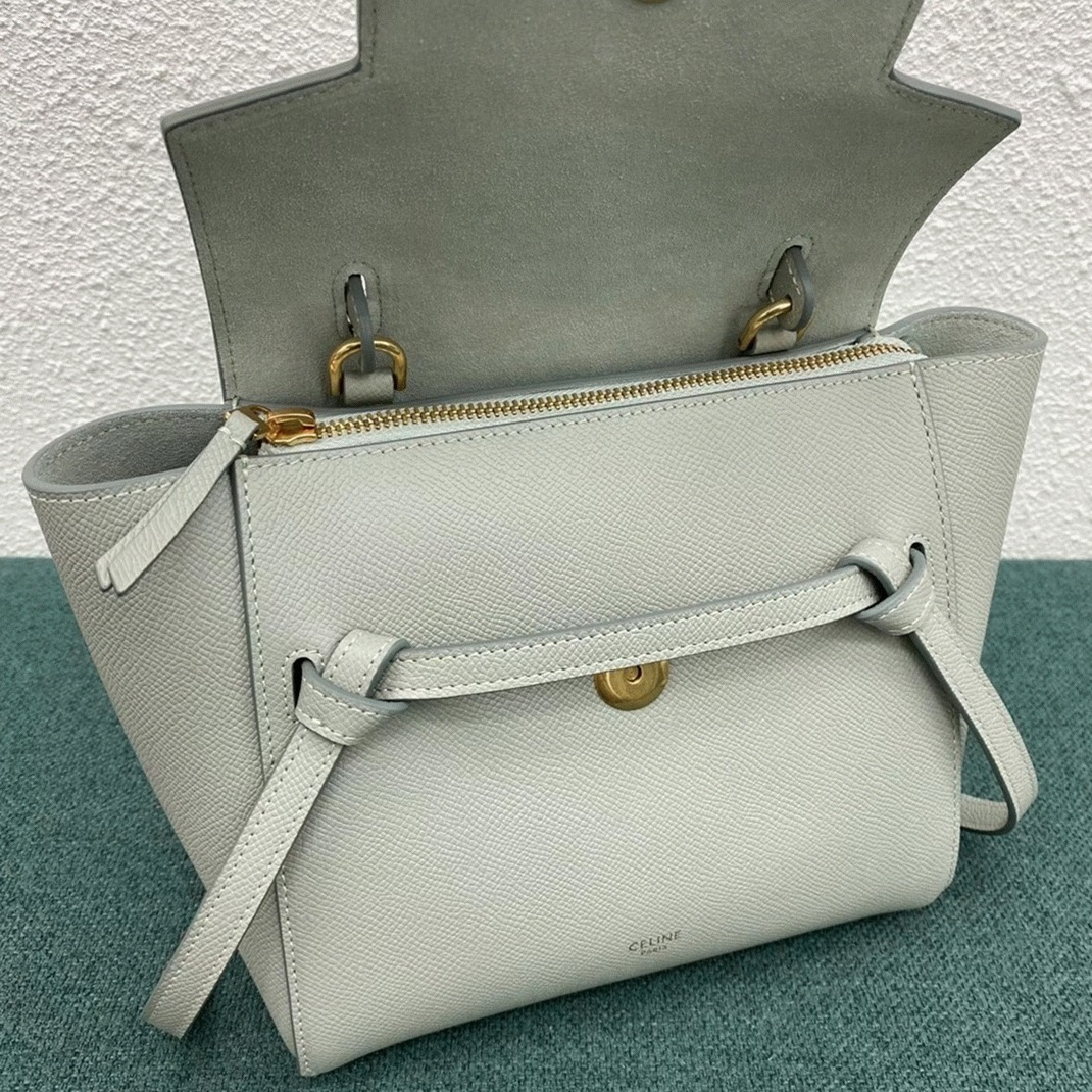 Ce1i*e Belt Nano Bag Imitation in Vert D eau
