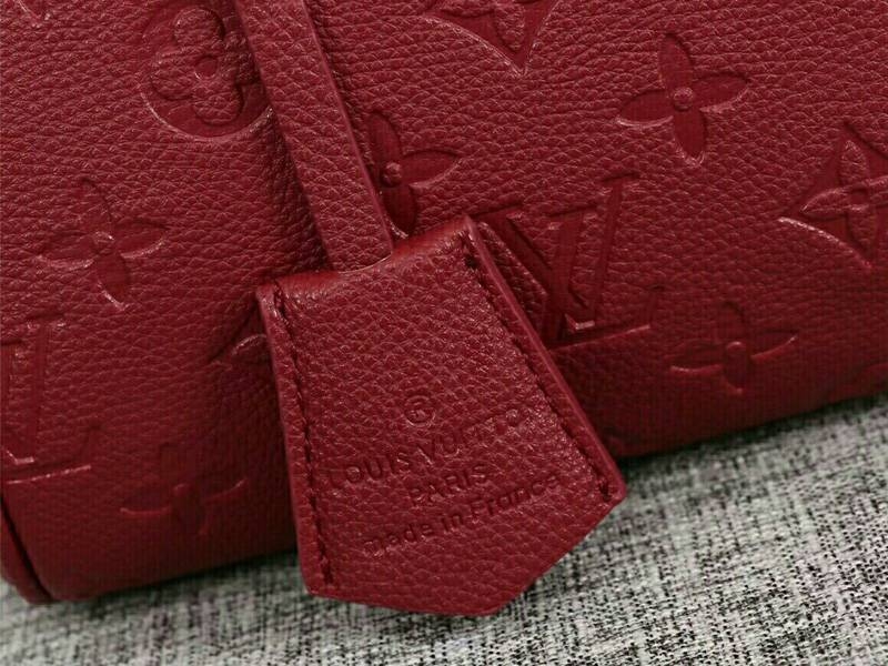 L0vis Vvtt0n Monogram Empreinte Speedy Bandouliere 25 Handbag In Bordeaux
