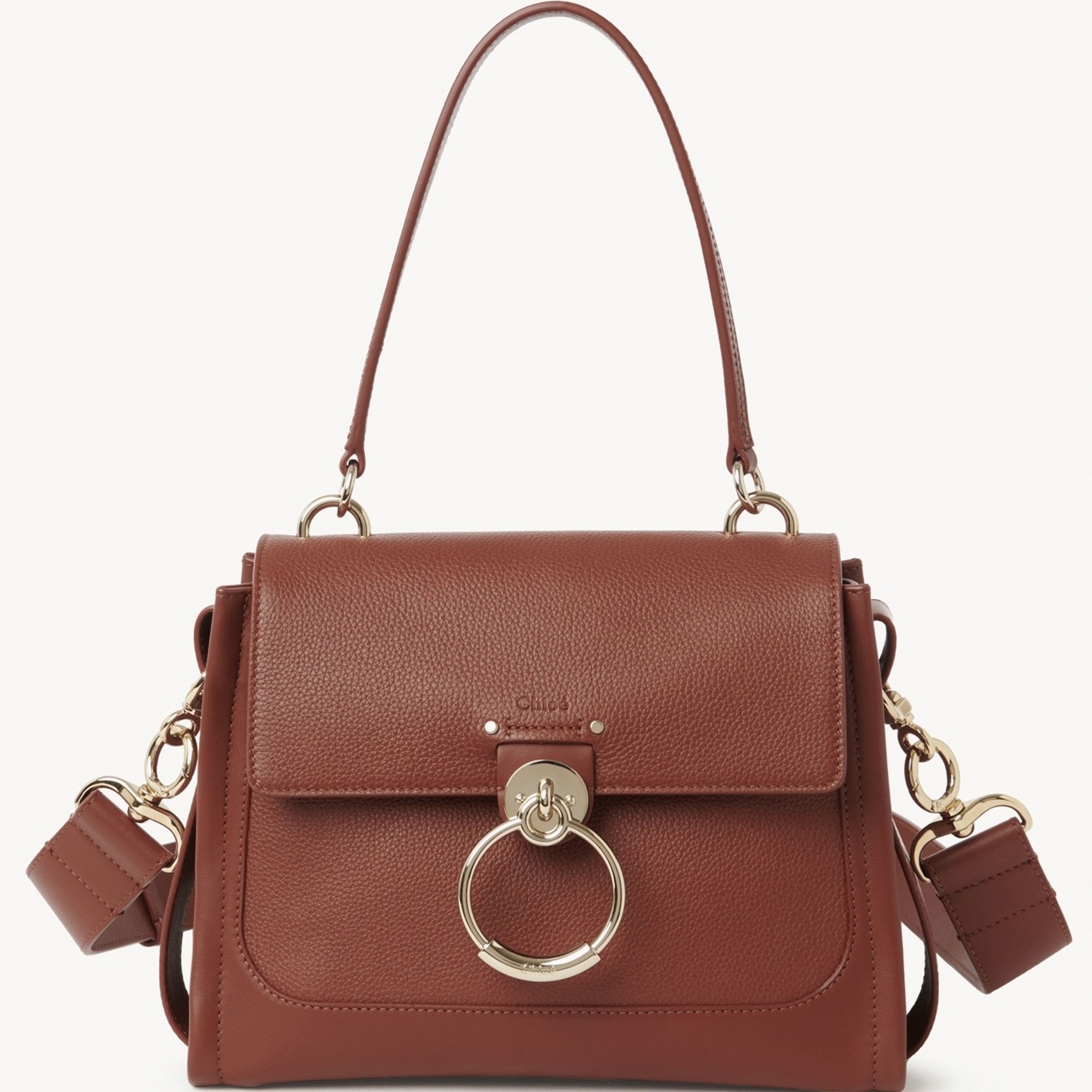 top quality fake Ch10e small tess day bag in caramel grained leather