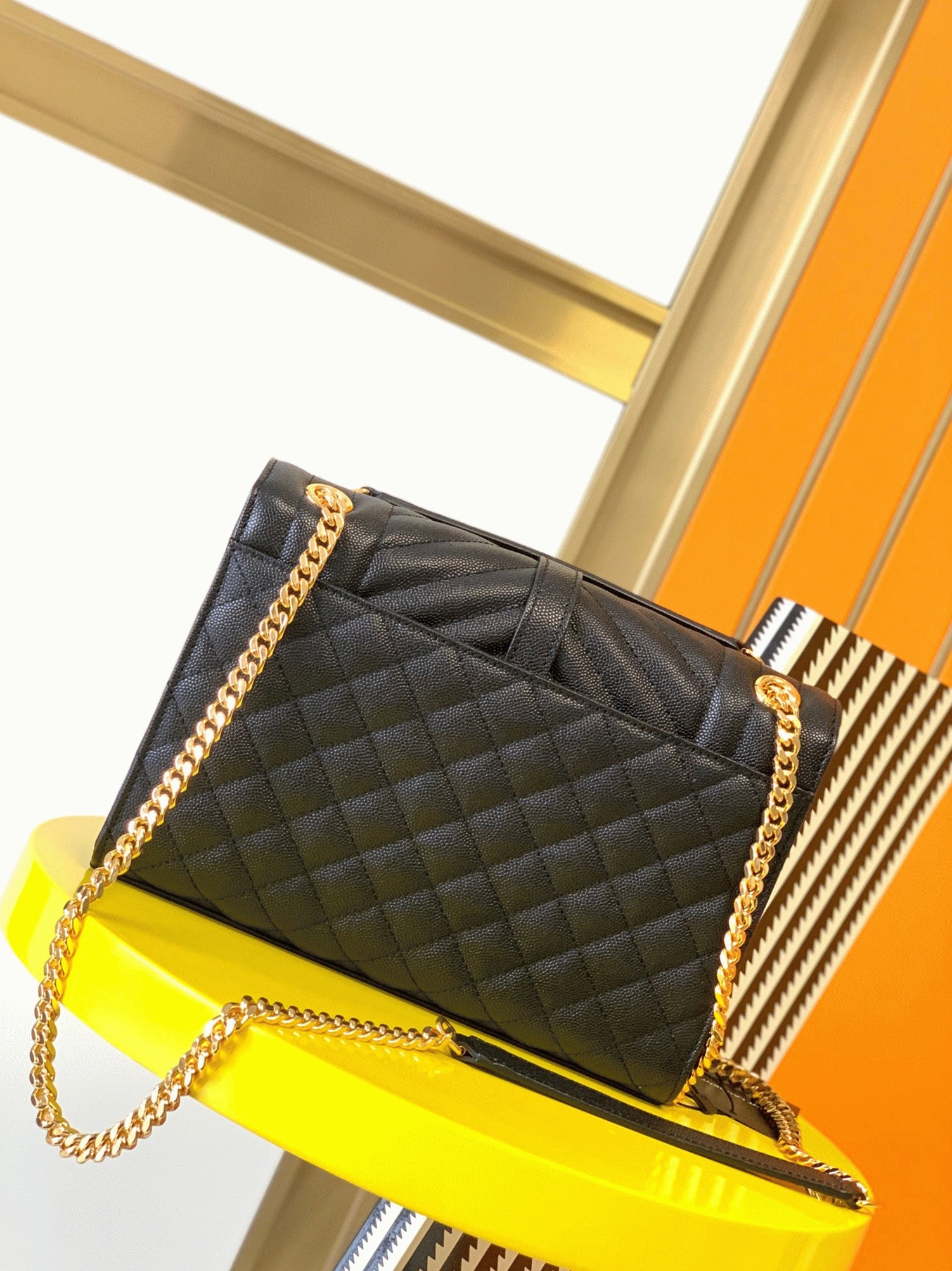 Replica Sa1nt Lau*nt Envelope Medium Bag Black
