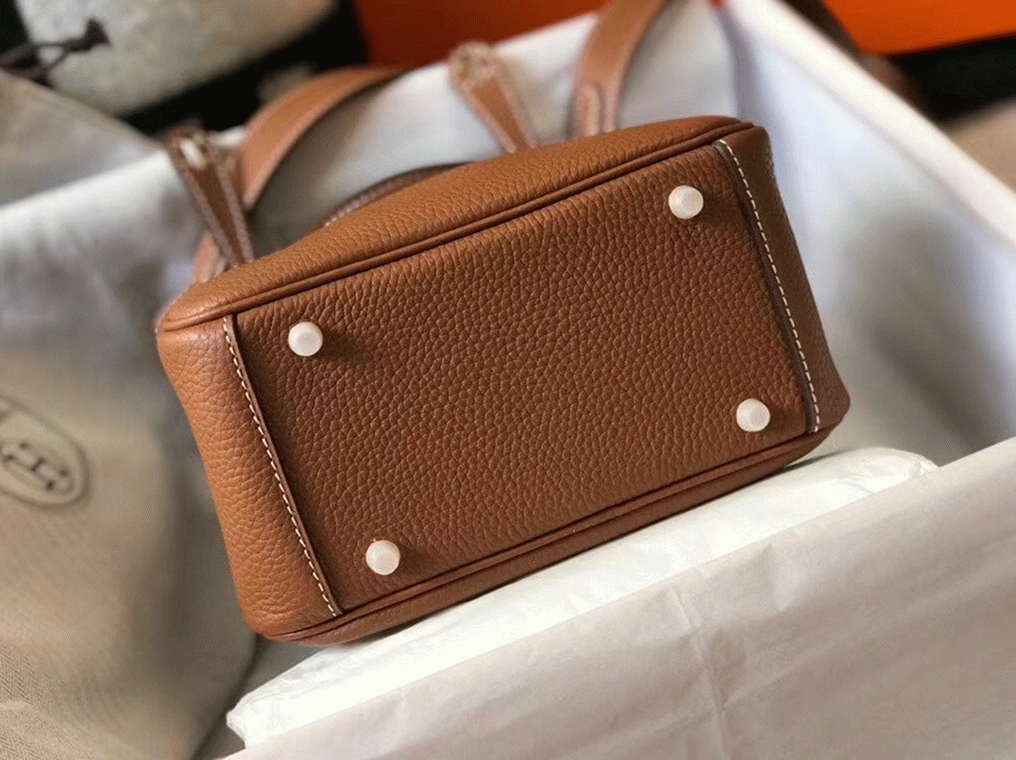 Top replica H**me5 Lindy Mini handbag in gold