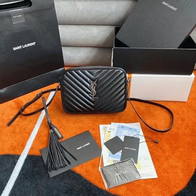 Fake Sa1nt Lau*nt Lou Camera Bag Noir