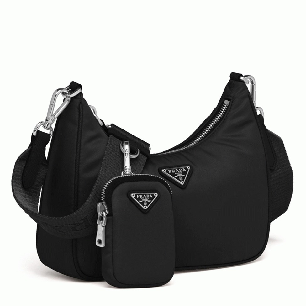 Pra*a Re-Edition Shoulder Bag Fake in Black