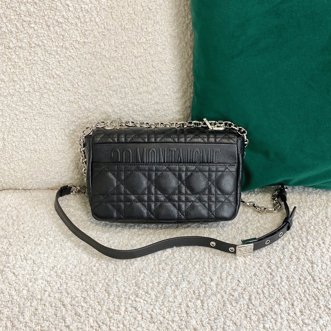 D10r Caro Small Bag Replica in Noir