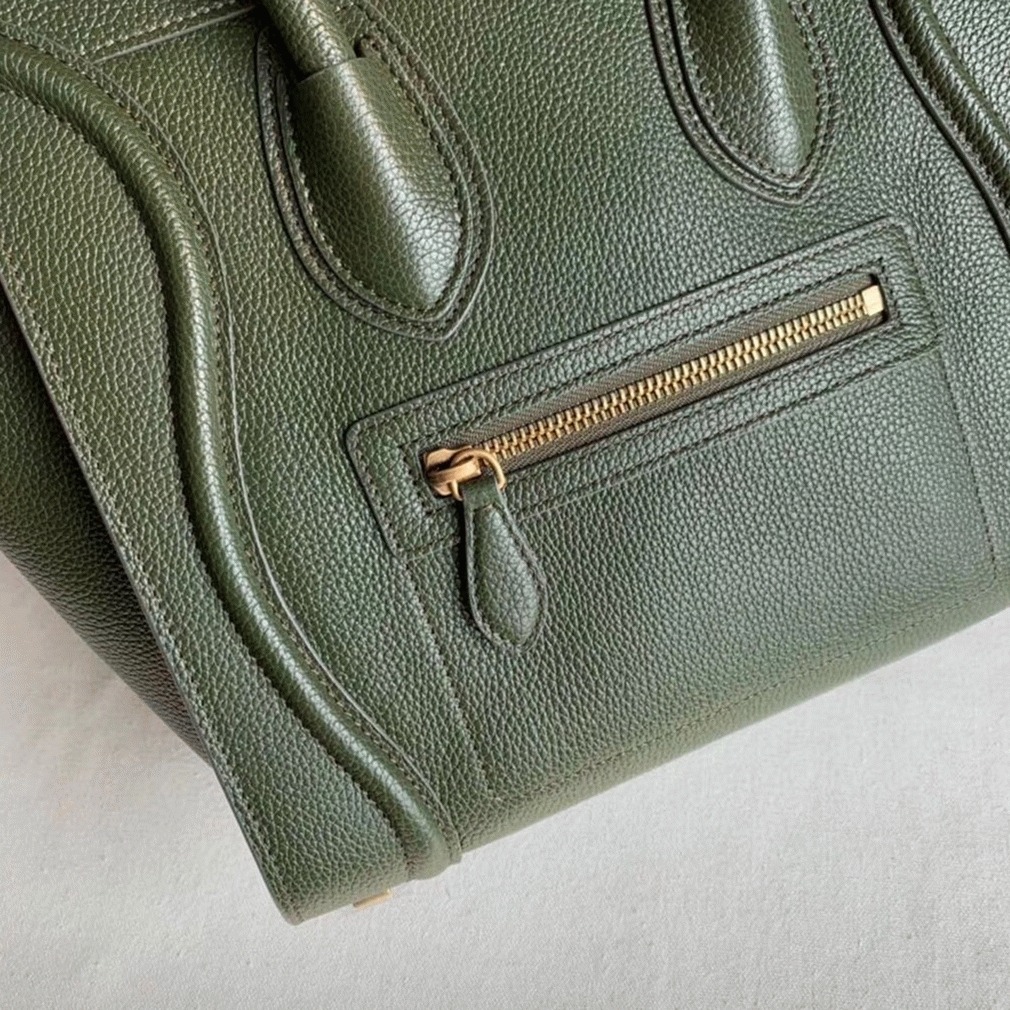 ce1i*e micro lU*gage tote bag knockoff in khaki green