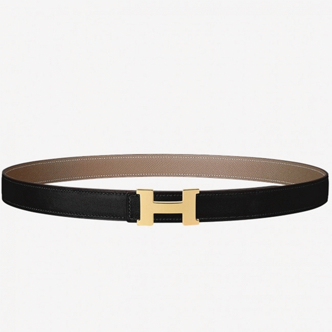 Knockoff H**me5 Mini Constance belt buckle crafted in taupe epsom