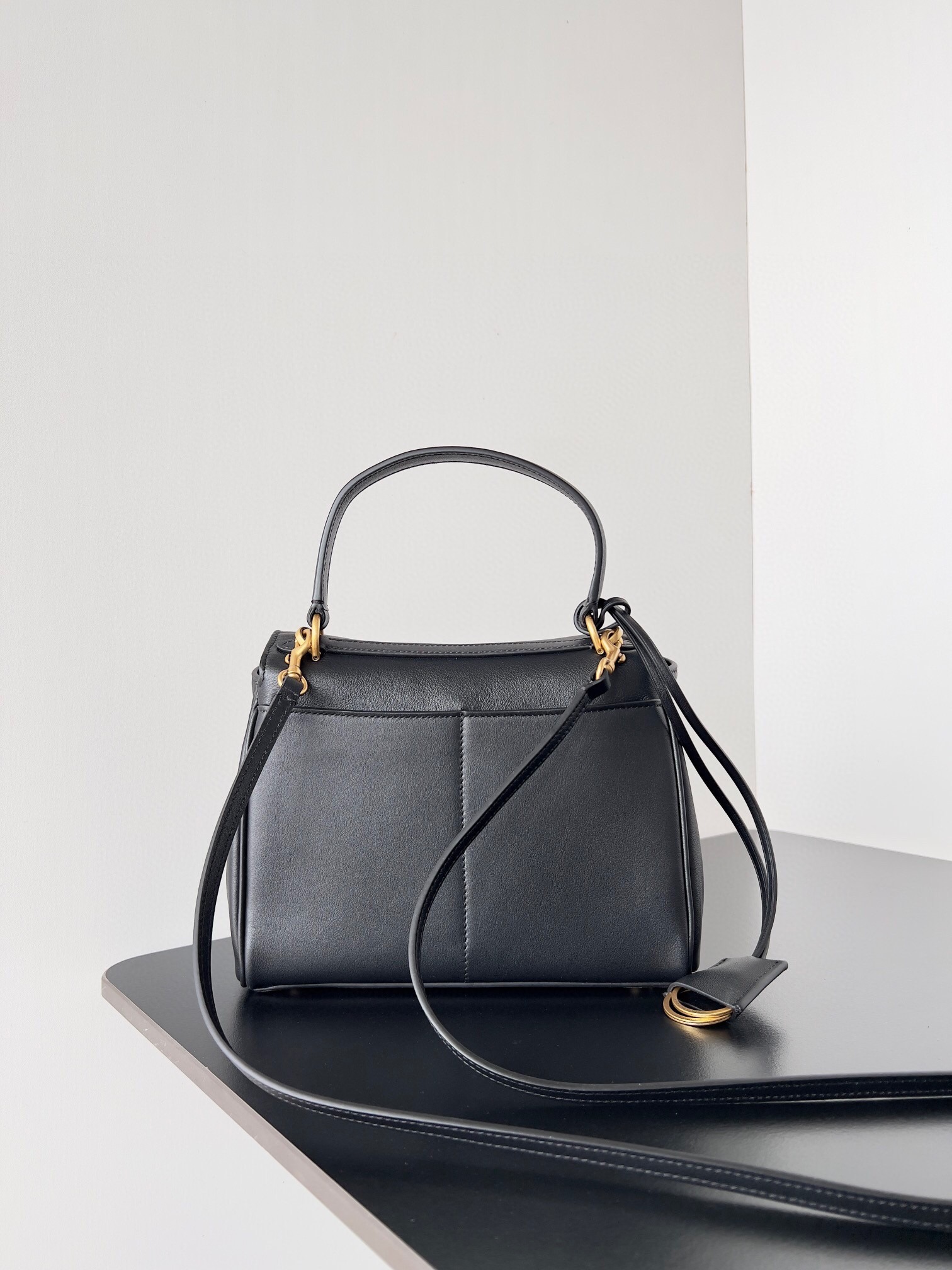 Knockoff Ba1en*iaga Rodeo Mini Bag Black Calfskin