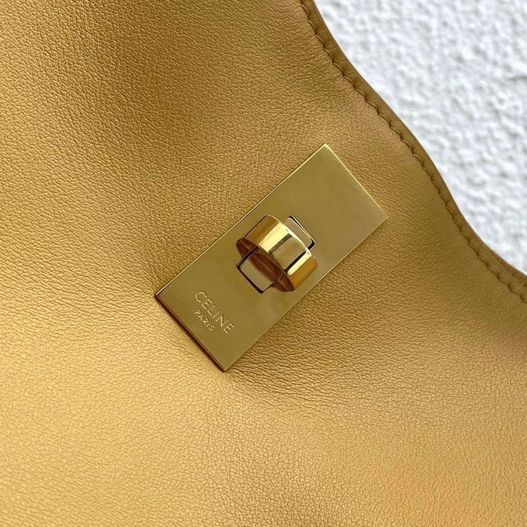 Top Quality Knockoff Ce1i*e Bucket 16 Bag In Yellow Soft Bare Calfskin