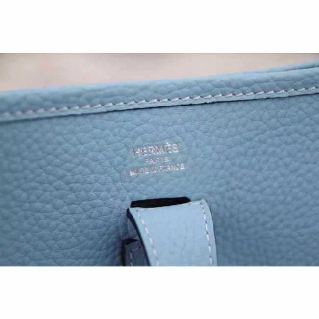Light Blue Evelyne III PM Bag Designer Replica H**me5 Soft Hue Tote
