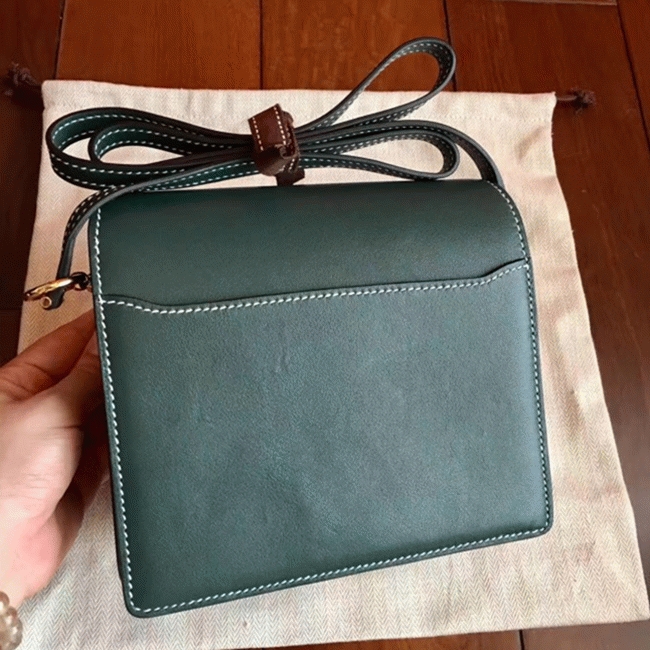Best Knockoff H**me5 Mini Sac Roulis Handbag Green