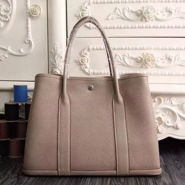 Grey Replica H**me5 Garden Party 30cm Classic Canvas Tote