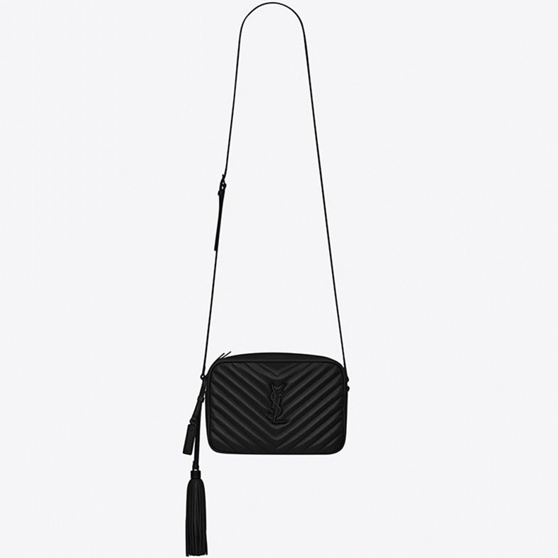 Fake Sa1nt Lau*nt Lou Camera Bag Black