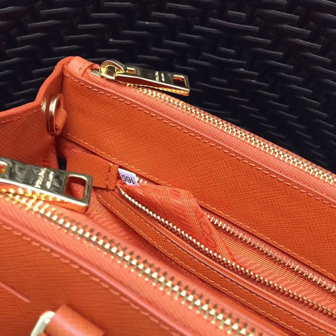 Orange Pra*a Galleria Medium Bag Knockoff