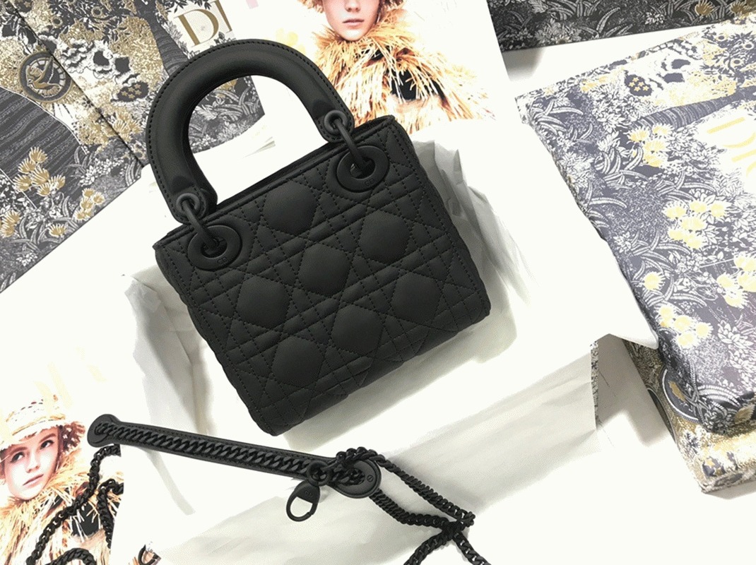 D10r Lady D10r Mini Chain Bag Replica in Black